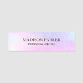 Bezeichnung für geometrische Holografie Namensschild (Vorderseite)