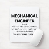 Bezeichnung für Maschinenbauingenieure Mousepad (Mit Mouse)