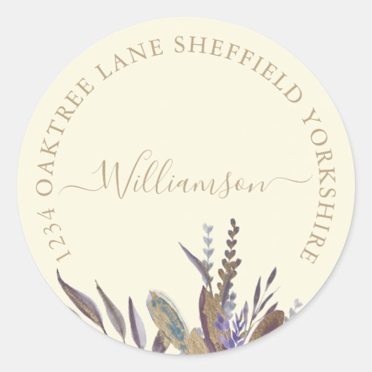 Bezeichnung für Mitternachtsfolien Runder Aufkleber (Vorderseite)