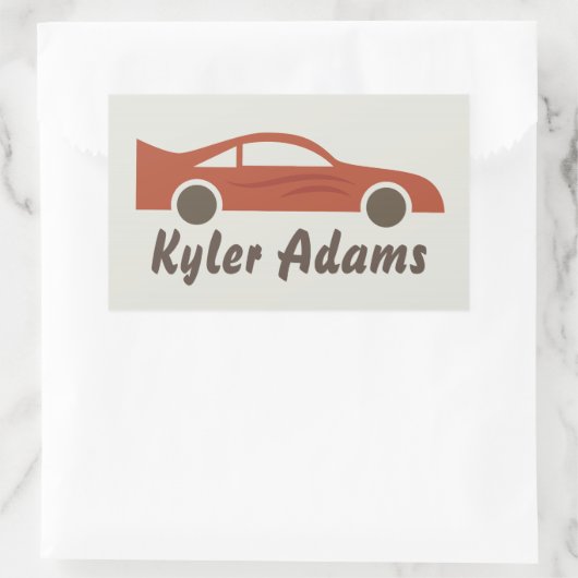 Bezeichnung für Racecar Rechteckiger Aufkleber