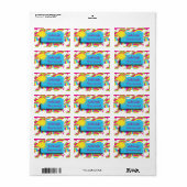 Bezeichnung für Sun Rainbow Adressaufkleber (Vorne)