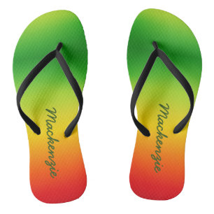 Bezeichnung für tropische Farben Gradient Green Ye Badesandalen