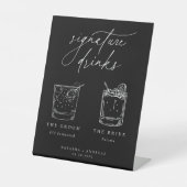 Bezeichnung für zeitgenössische Getränke Sockelschild (Vorderseite)