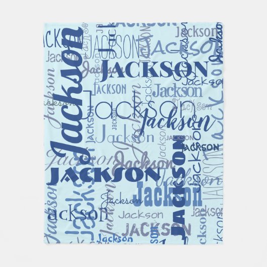 Bezeichnung Graffiti Muster Blaue Marine Fleecedecke (Vorderseite)