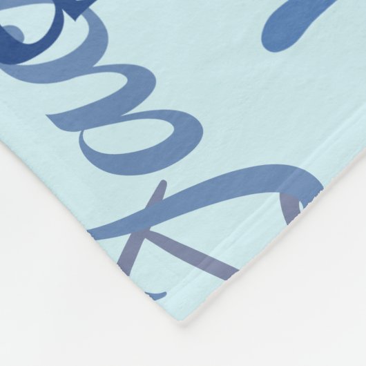 Bezeichnung Graffiti Muster Blaue Marine Fleecedecke (Ecke)