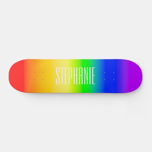 Bezeichnung LGBT Rainbow Pride Ombre Gradient Stri Skateboard (Horizontal)