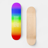 Bezeichnung LGBT Rainbow Pride Ombre Gradient Stri Skateboard (Vorderseite)