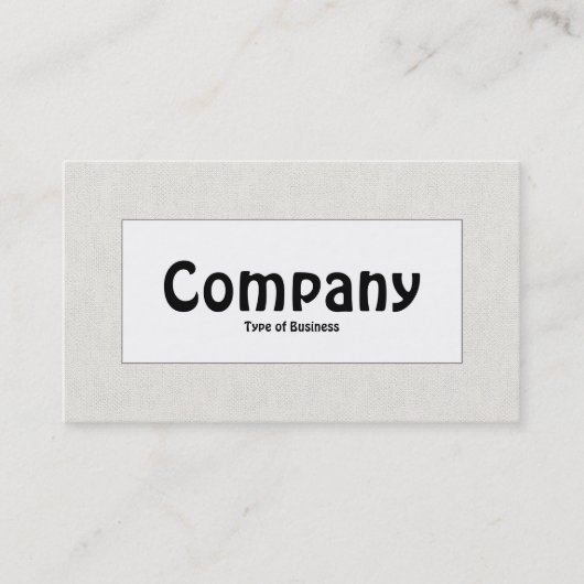 Bezeichnung Mitte - Leinwand Visitenkarte (Vorderseite)