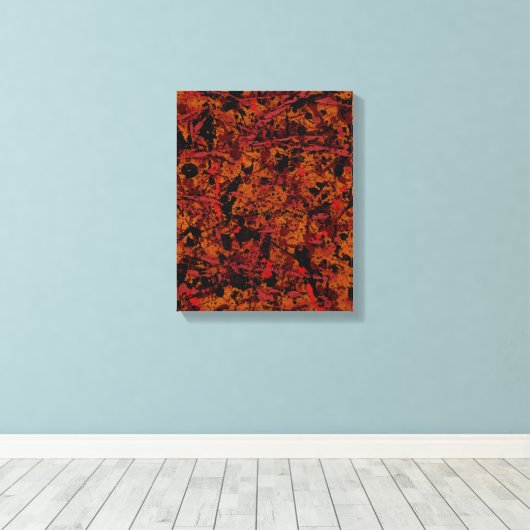 Bezeichnung Nr. 1 Abstrakte Leinwand (Insitu (Holzboden))