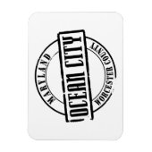 Bezeichnung "Ocean City" Magnet (Vertikal)