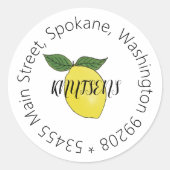 Bezeichnung oder Umschlag Aufkleber der Lemon-Adre (Vorderseite)