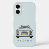 Bezeichnung Pale Aqua Figaro Automobil Monogramm Case-Mate iPhone Hülle (Rückseite)