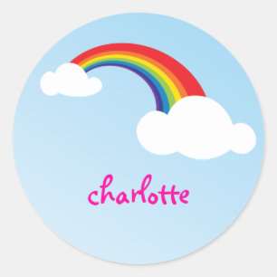 BEZEICHNUNG:: Regenbogenaufkleber Runder Aufkleber