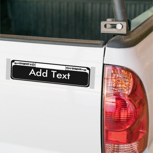 Bezeichnung Straße Zeichen Leerzeichen, Text hinzu Autoaufkleber (Auf Lkw)