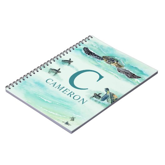 Bezeichnung Türkis Notizblock (Linke Seite)