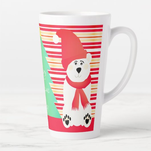 Bezeichnung Typografie mit Eisbären Milchtasse (Rechts)