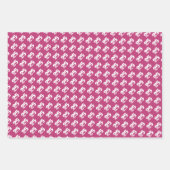 Bezeichnung Typografie Pink White Word Cloud Wrapp Geschenkpapier Set (Vorderseite 2)