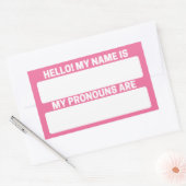 Bezeichnung und Bezeichnung der leichten Koralle Rechteckiger Aufkleber (Umschlag)