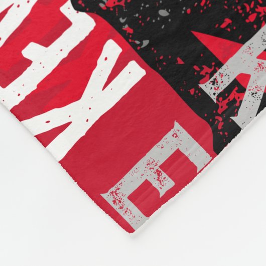 Bezeichnungen mit moderner roter Farbe wiederholt Fleecedecke (Ecke)