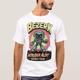 Bezerk Intruder Alert World Tour Retro Arcade  T-Shirt