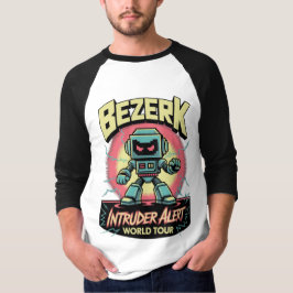 Bezerk Intruder Alert World Tour Retro Arcade  T-Shirt