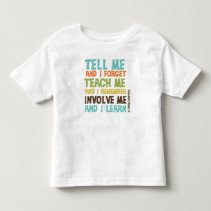 Beziehen Sie mich inspirierend Zitat mit ein Kleinkind T-shirt