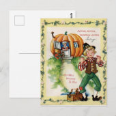 Beziehen Sie sich nach Vintager Postkarte (Vorne/Hinten)