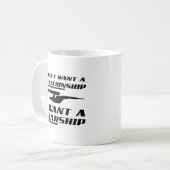 Beziehung Starship Funny Mug Kaffeetasse (Vorderseite Links)