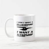Beziehung Starship Funny Mug Kaffeetasse (Links)