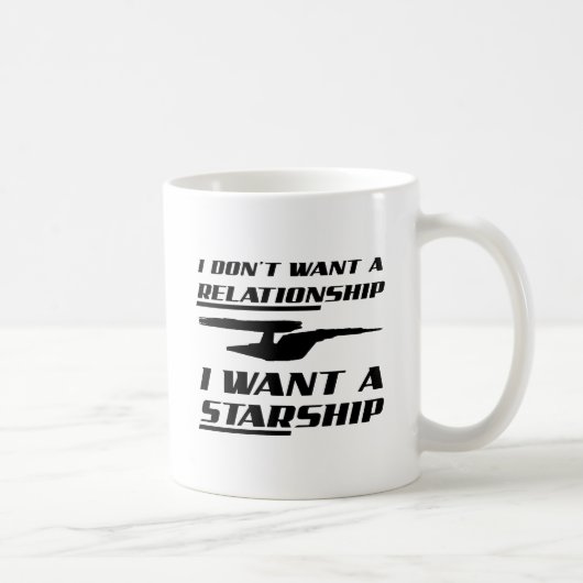 Beziehung Starship Funny Mug Kaffeetasse (Rechts)