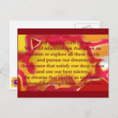 Beziehungen, die Postkarten-Angebot zulassen Postkarte (Vorne/Hinten)