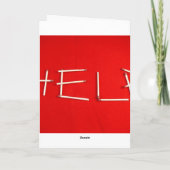 Beziehungen Feiertagskarte (Rückseite)