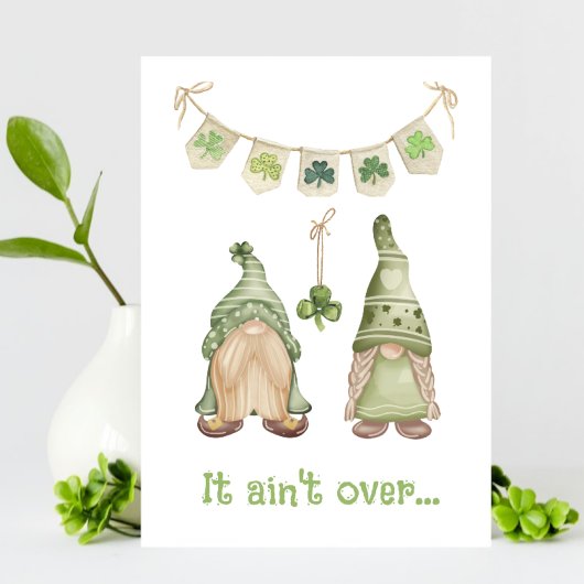 Beziehungen Niedlich Gnome Funny St Patricks Day C Ankündigung
