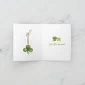 Beziehungen Niedlich Gnome Funny St Patricks Day C Ankündigung (Innenseite)