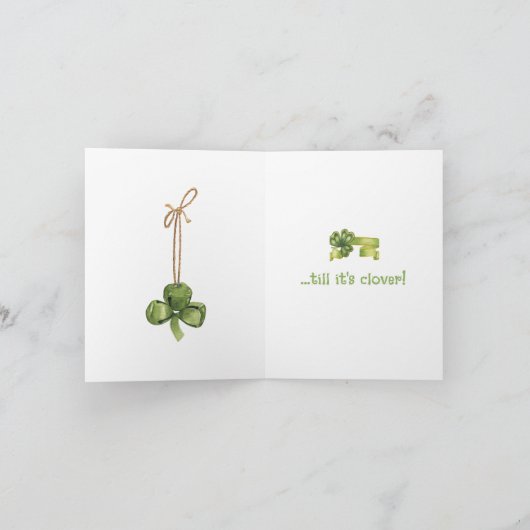 Beziehungen Niedlich Gnome Funny St Patricks Day C Ankündigung (Innenseite)