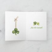 Beziehungen Niedlich Gnome Funny St Patricks Day C Ankündigung (Innenseite)