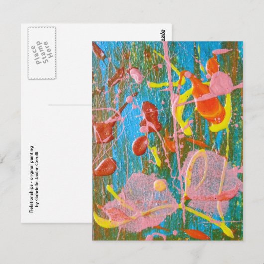 Beziehungen Postkarte (Vorne/Hinten)