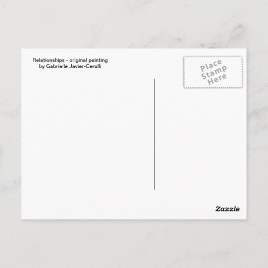 Beziehungen Postkarte (Rückseite)