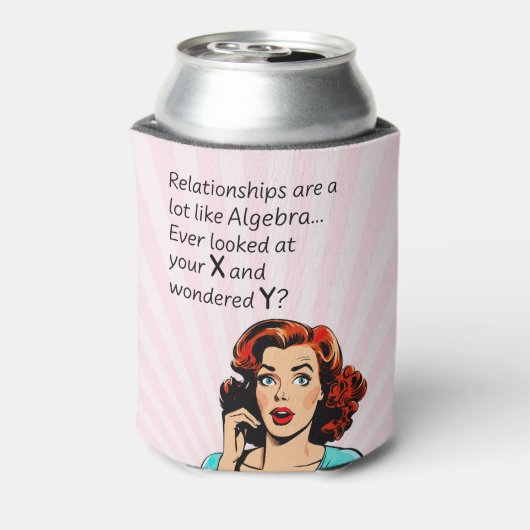 Beziehungen sind wie Algebra Funny Quip Dosenkühler (Kanne Rückseite)