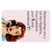 Beziehungen sind wie Algebra Funny Quip Magnet (Horizontal)