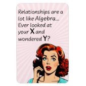 Beziehungen sind wie Algebra Funny Quip Magnet (Vertikal)
