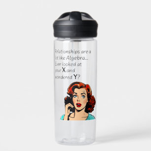 Beziehungen sind wie Algebra Funny Quip Trinkflasche