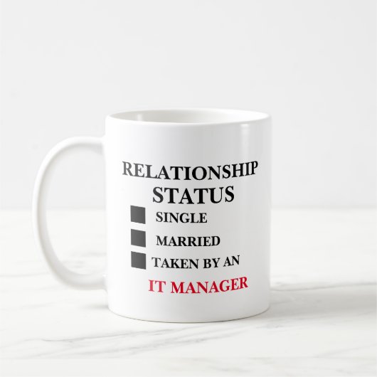 Beziehungen Status IT-Manager Kaffeetasse (Links)