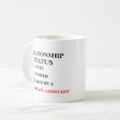 Beziehungen Status Veterinärassistent Kaffeetasse (Vorderseite Links)
