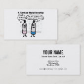 Beziehungen zwischen Scuba Tanks Visitenkarte (Vorne/Hinten)