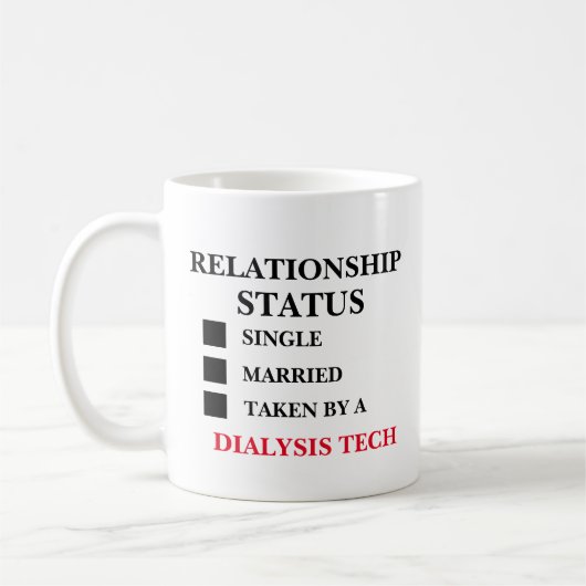 Beziehungsstatus Dialyse Tech Kaffeetasse (Links)