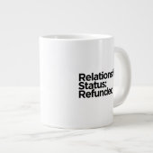 Beziehungsstatus: Erstattet | Scheidungsgeschenk  Jumbo-Tasse (Vorderseite Rechts)