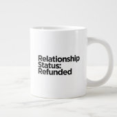 Beziehungsstatus: Erstattet | Scheidungsgeschenk  Jumbo-Tasse (Rechts)