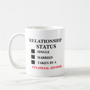 Beziehungsstatus Finanzberater  Kaffeetasse
