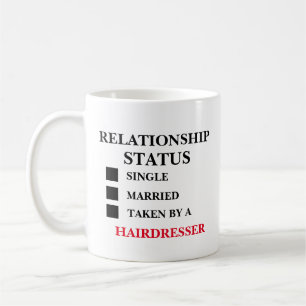 Beziehungsstatus Friseur  Kaffeetasse